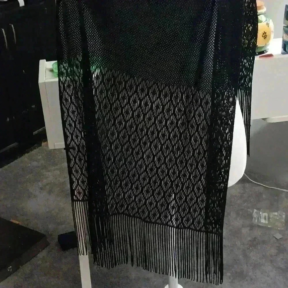 " CEJON " Black & Metalic Scarf - Picture 4 of 7